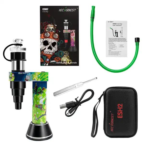 IECIGBEST ESH2 Mini E-Rig Portable Electric E-Nail green