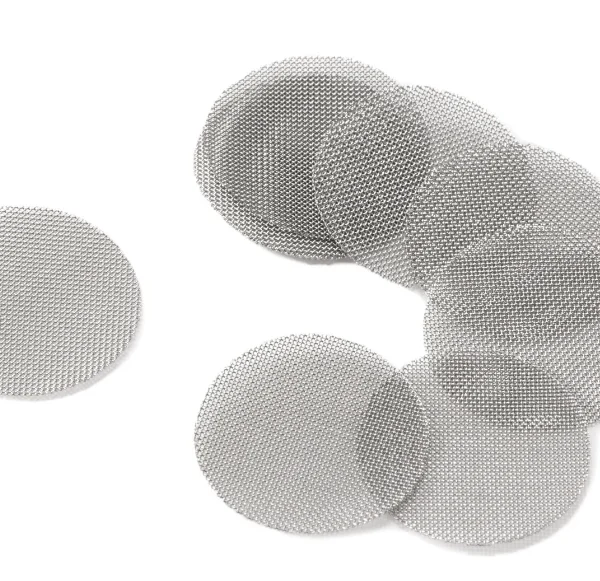 Mesh screens for titanium matrix/original glass bowl