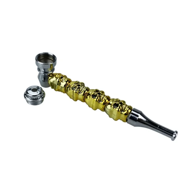 skull-design-smoking-pipe-gold Skull Design Smoking Pipe gold